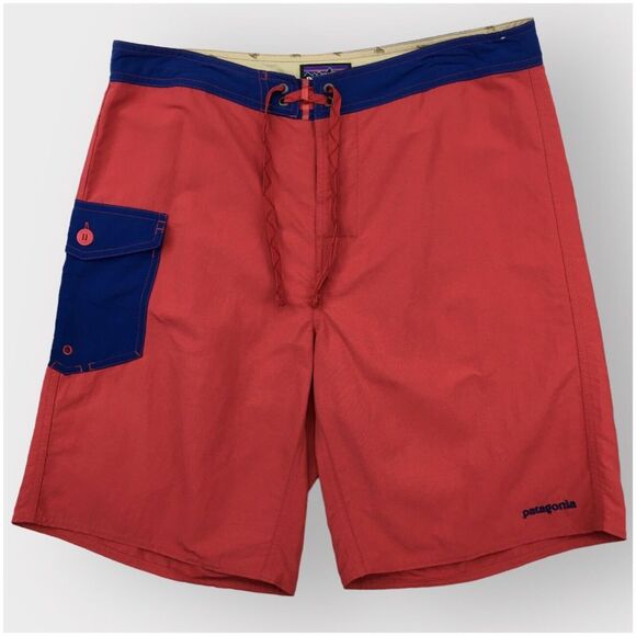 Patagonia Wavefarer‎ Board Shorts Swim Trunks Men's Size 35 Casual - Picture 1 of 5